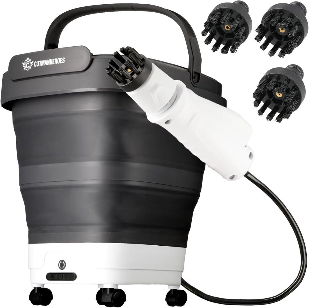 高圧洗浄機 軽量 コードレス 家庭用 ポータブル 折りたたみ キャスター付き