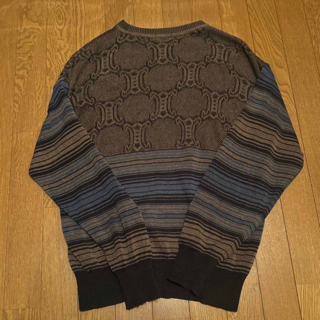 CELINE セリーヌ マカダム柄 ニット