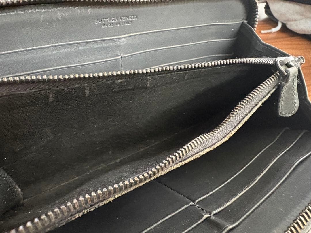 週末セール‼️Bottega Veneta 編み込みレザー長財布