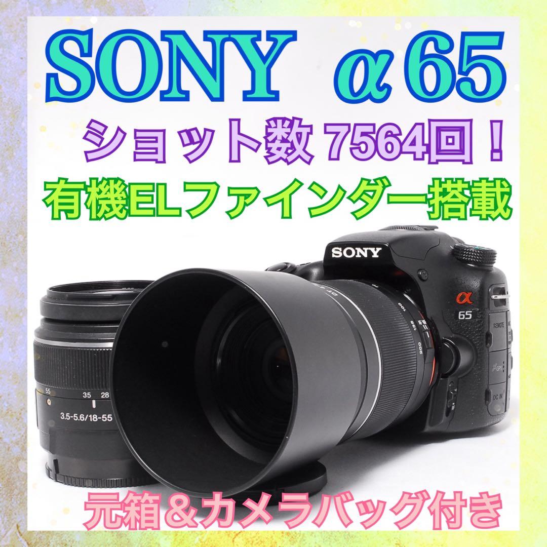 元箱＆カメラバッグ付き◆SONY α65◆ショット数少なめ◆一眼レフカメラ◆美品