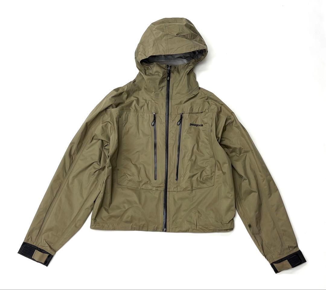 patagonia ナイロン ジャケット ウェーディング 釣り オリーブ