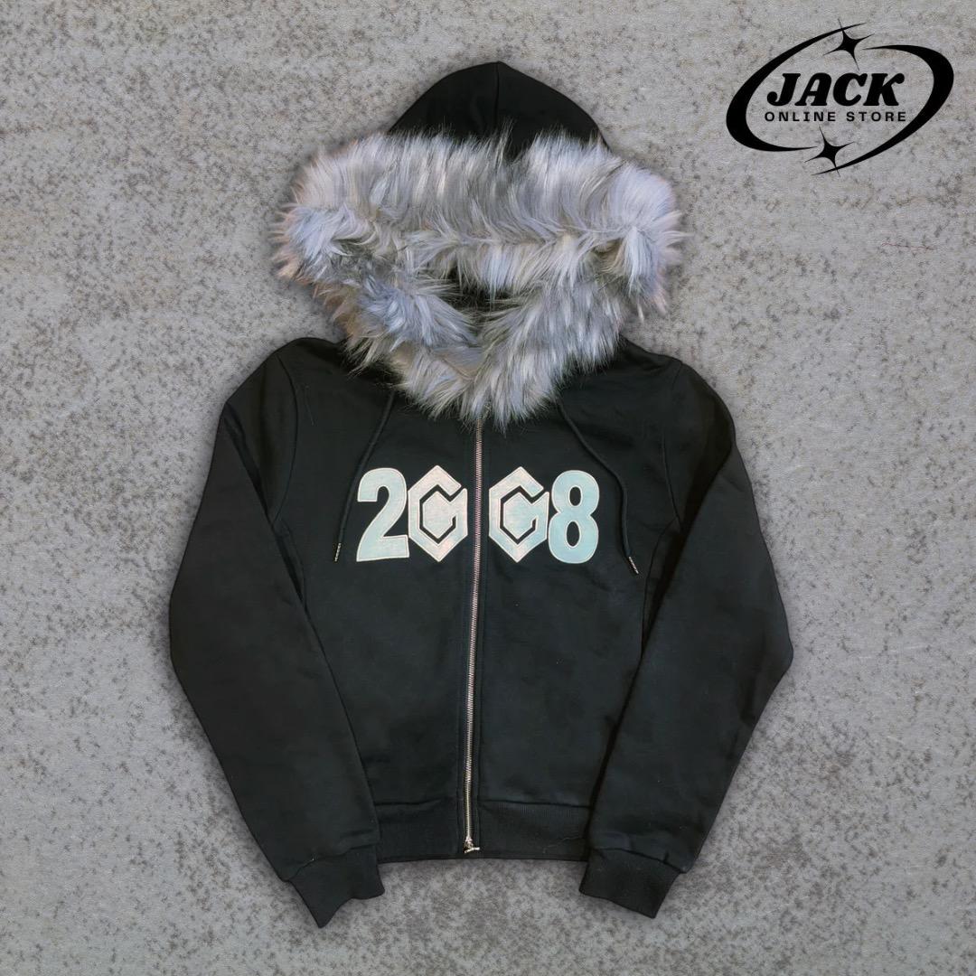 fuckthisindustry 8CUBE ファーパーカー Black L