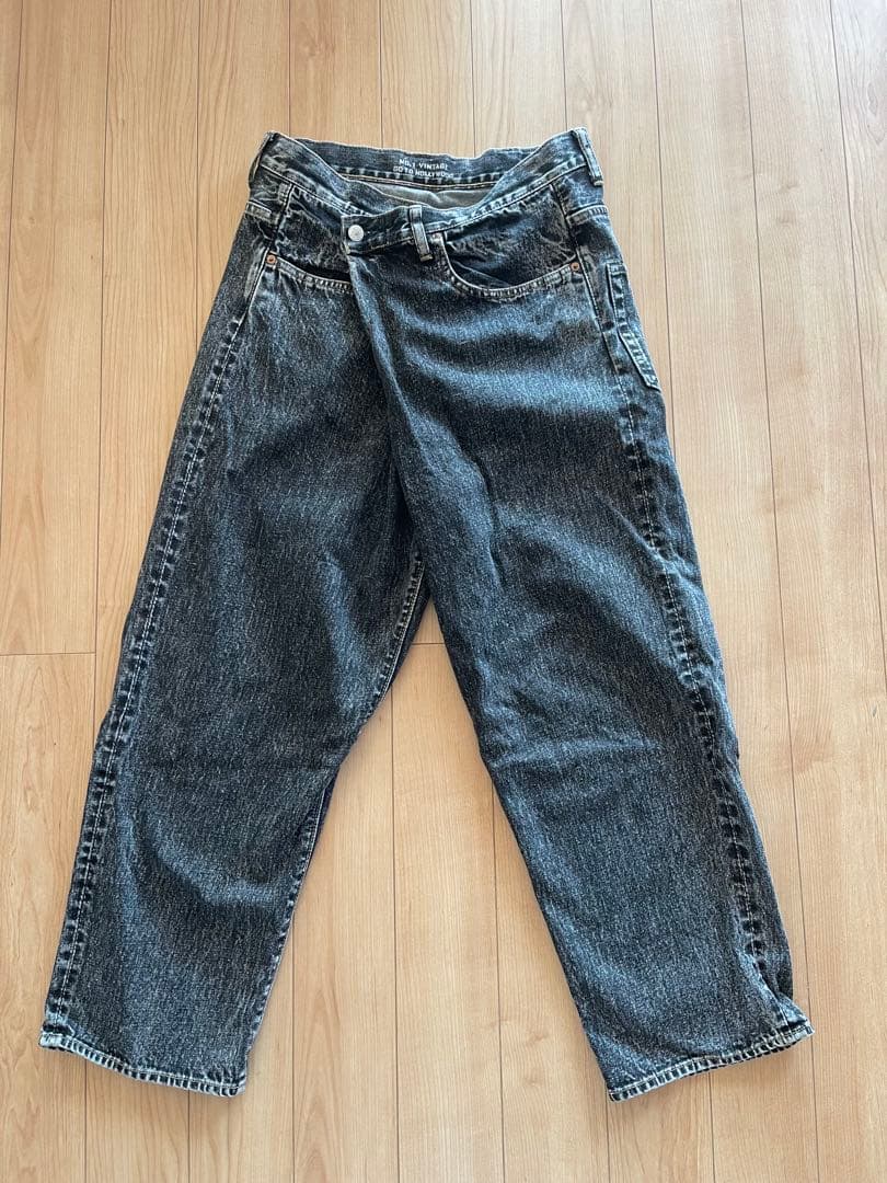 gotohollywood g2h GTH ヘンケイデニムパンツ ブラック 01