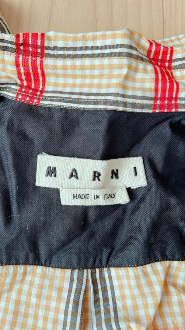 MARNI チェック柄長袖シャツ