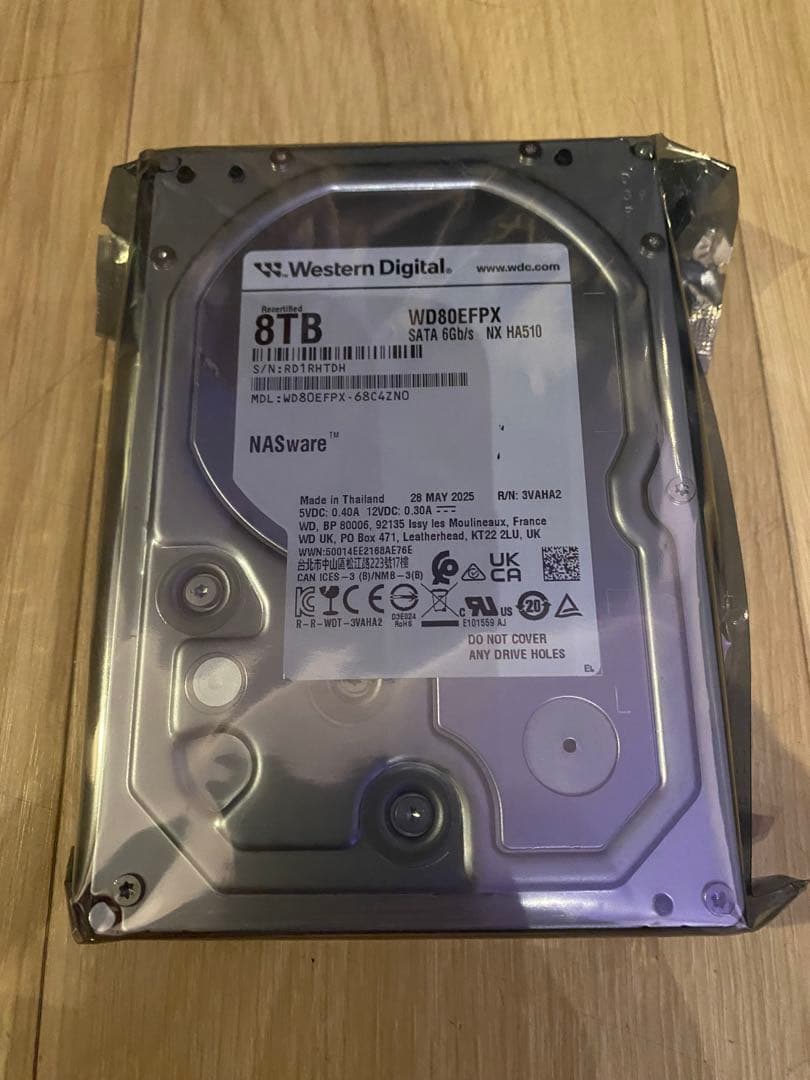 kuishinbo 【新品】 ウエスタンデジタル レッド HDD 8TB