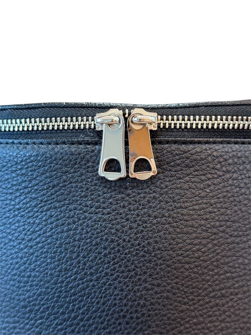 即購入可 ch!iii bag チーバッグ シュリンクレザー ボディバッグ 黒