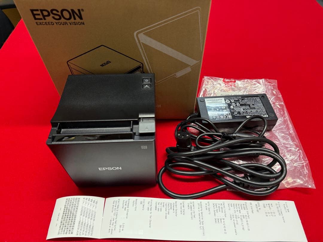 使用極少 EPSON TM-m30Ⅱ-H ブラック レシートプリンター ⑩