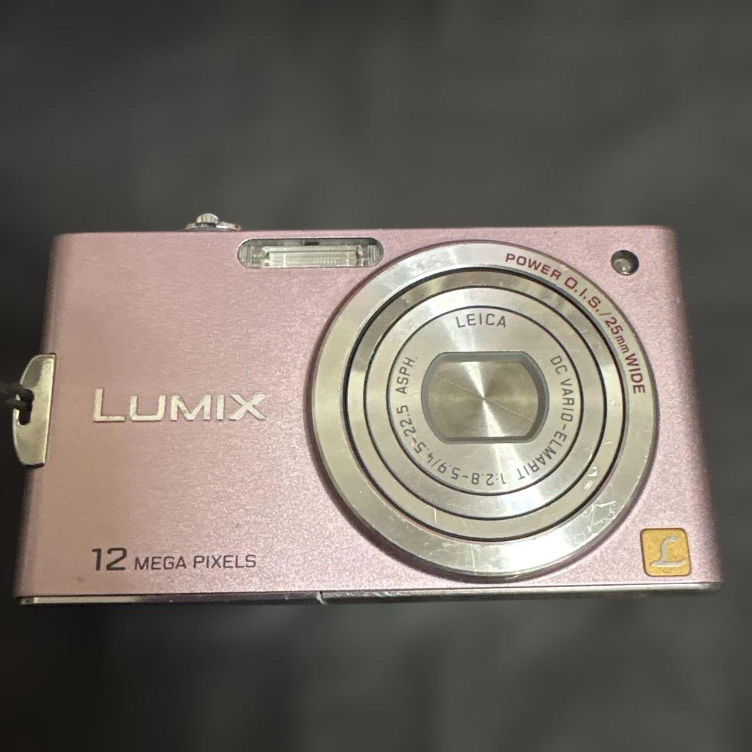 美品！パナソニック LUMIX DMC-FX60 デジカメ　ピンク　充電池2個付