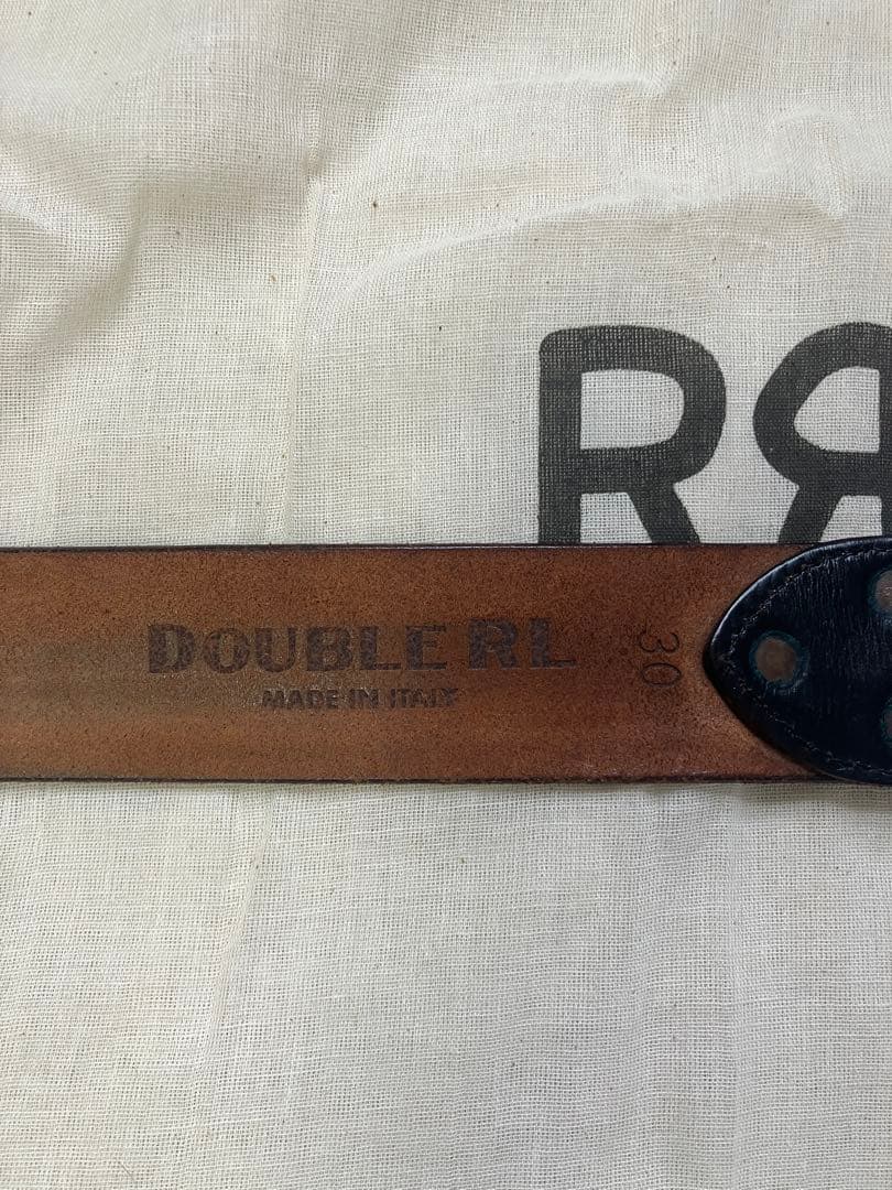 正規品RRL レザー ダブルOリング ベルト　30インチ