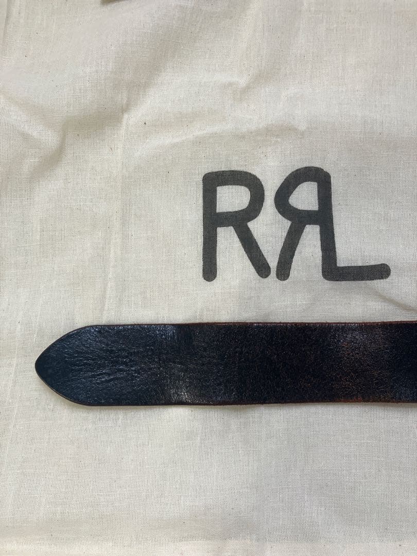 正規品RRL レザー ダブルOリング ベルト　30インチ