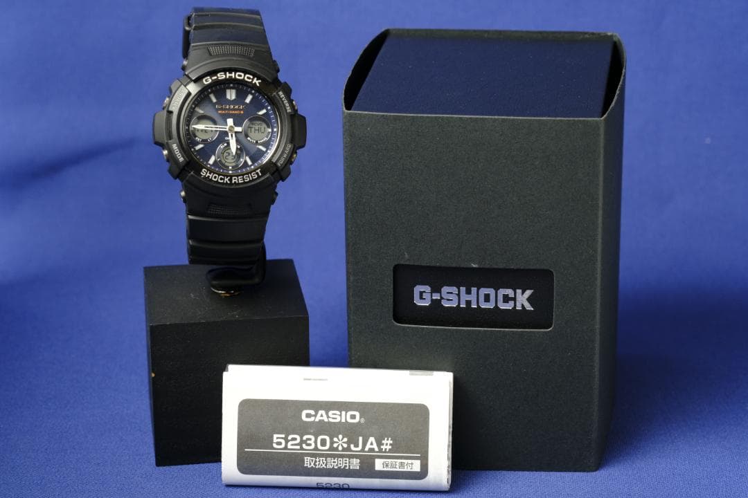 【良品】CASIO G-SHOCK AWG-M100SB 箱あり(129)
