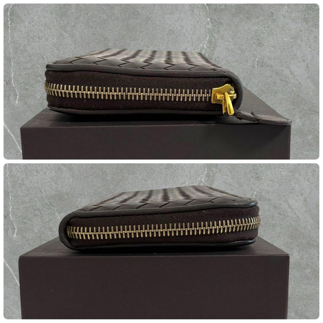 極美品✨ ボッテガヴェネタ イントレチャート　長財布 ラウンドファスナー