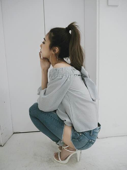 GYDA スキニーデニムパンツ