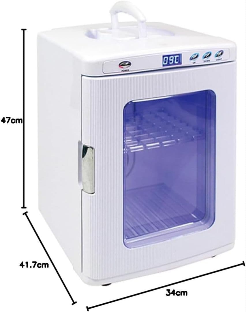 ディスプレイ型ポータブル保冷温庫 25L XHC-25 車載冷蔵庫 (赤)