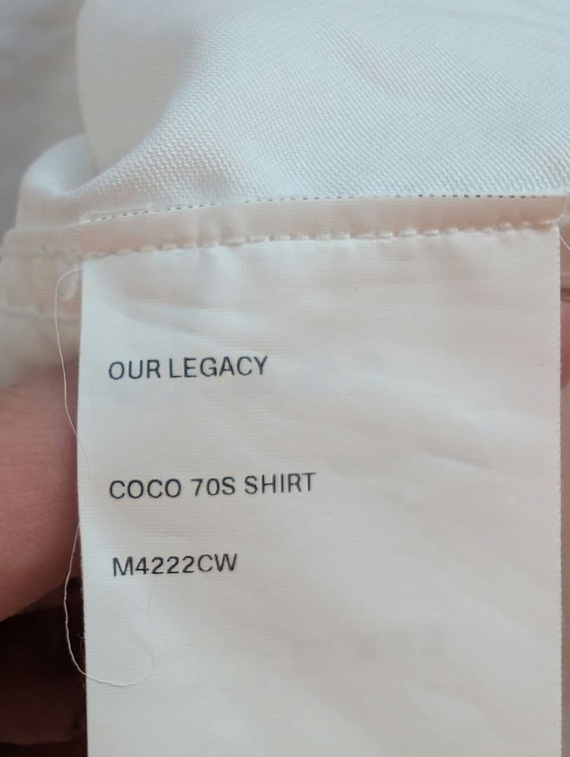 _*)様 E*D様 OUR LEGACY COCO 70S SHIRT ホワイト