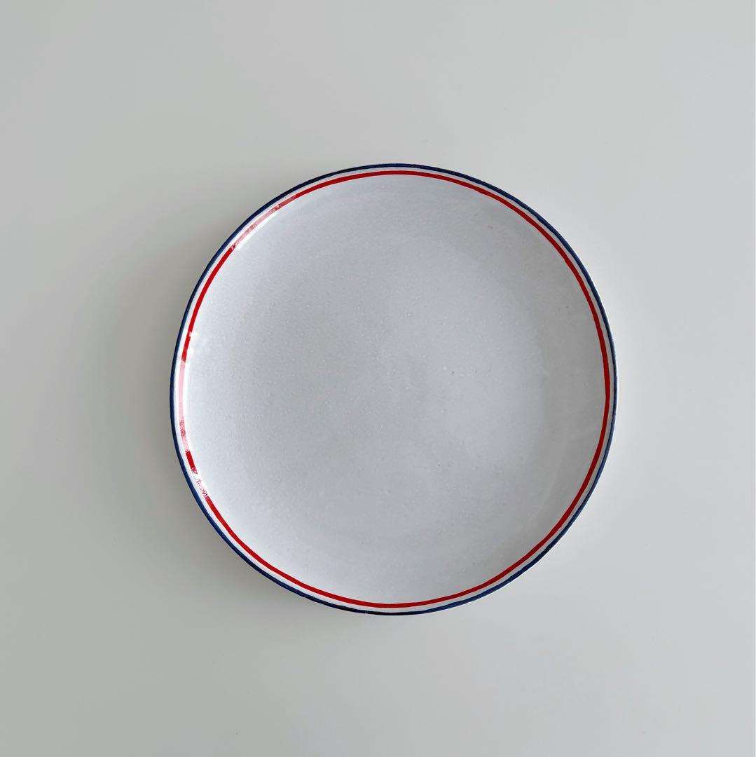 アスアティエ Astier de Villatte トリコロール プレート皿