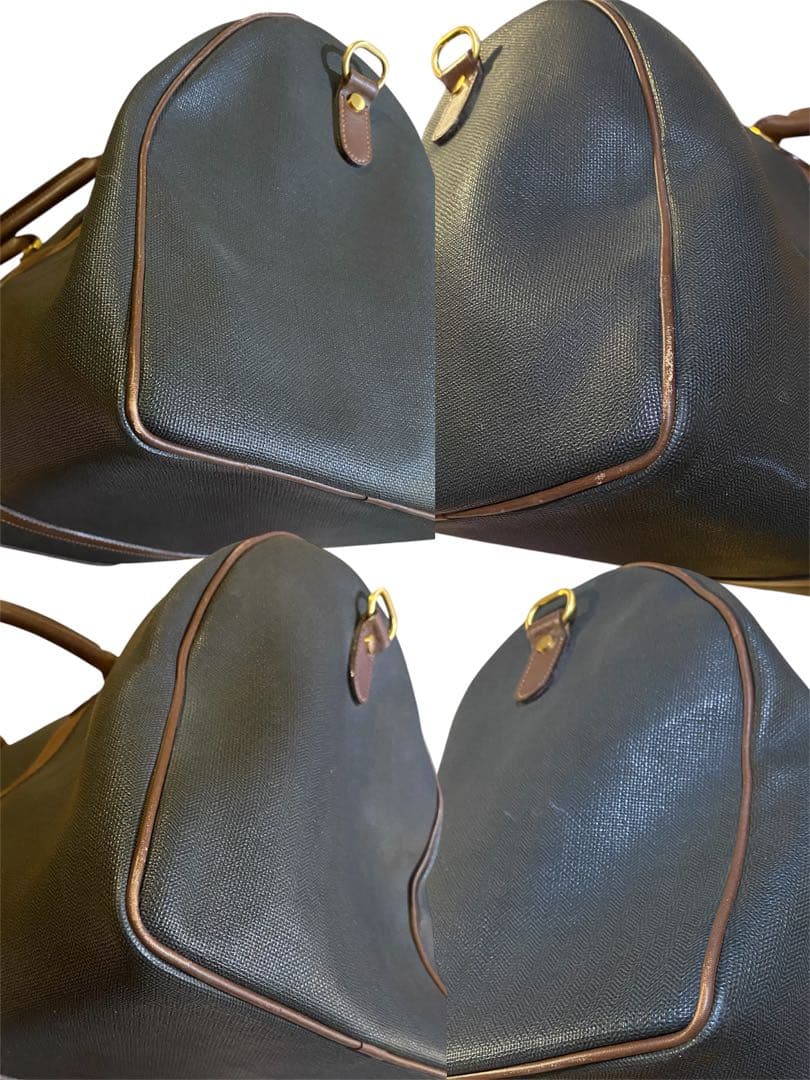 【良品】dunhill ダンヒル PVC×レザー ボストンバッグ トラベルバッグ