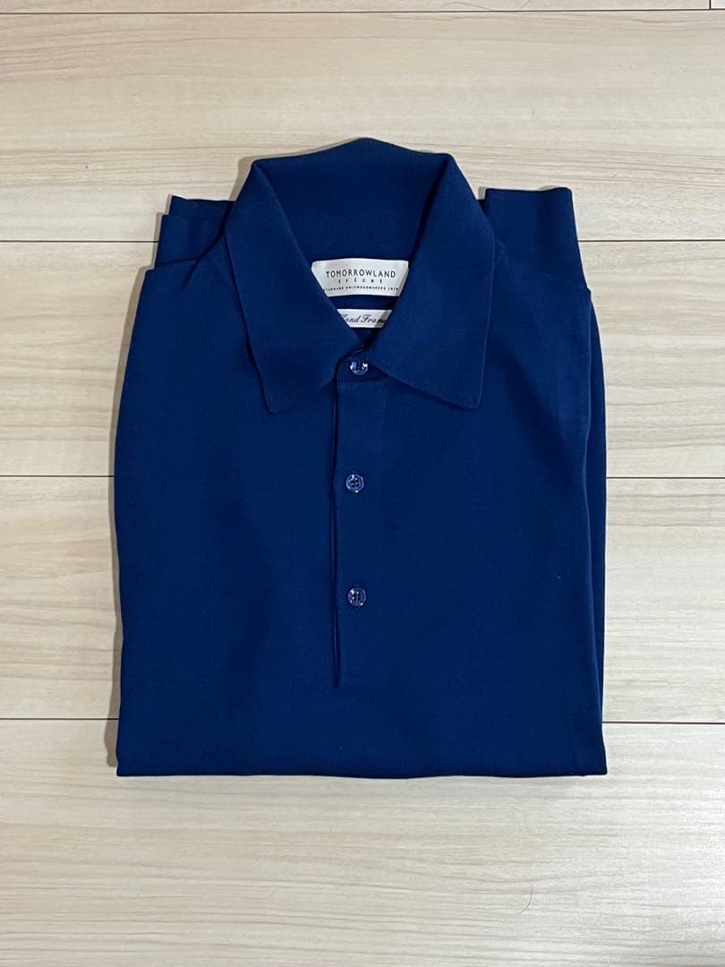 Tomorrowland Tricot スーパーファインメリノウール ニットポロ
