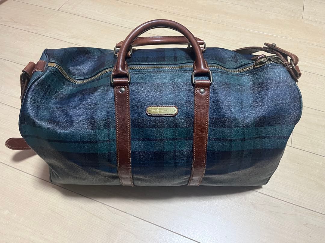 Ralph Lauren ボストンバッグ ネイビー・グリーン