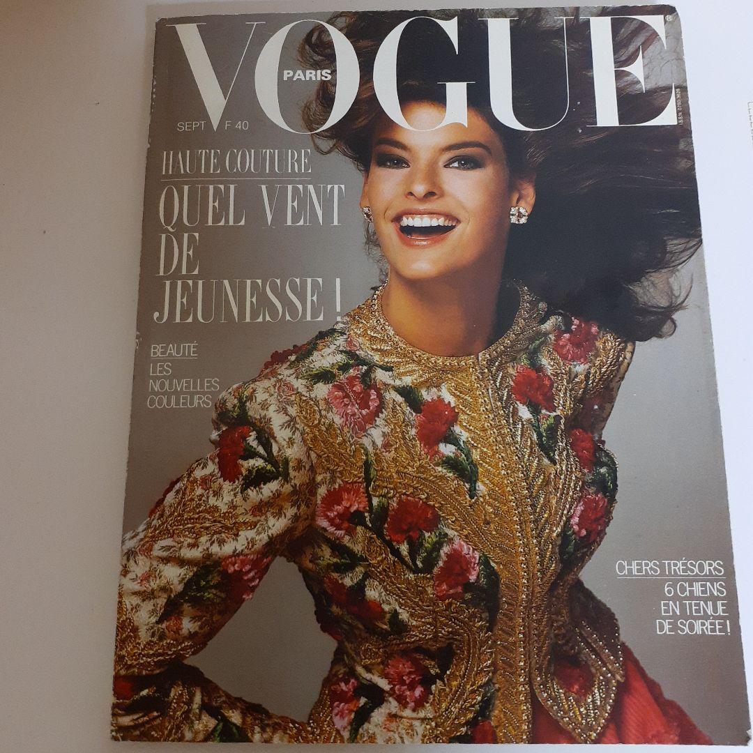 vogue paris1987 スーパーモデル LINDA 小冊子広告付き