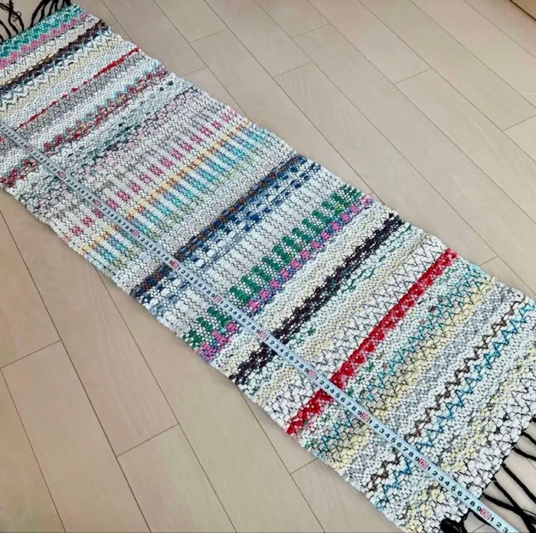 フィンランド　トラースマッタ　裂き織り