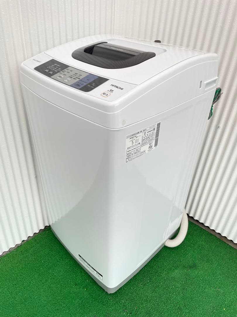959 日立 ホワイト 5kg洗濯機 コンパクトデザイン 一人暮らし 単身 国産