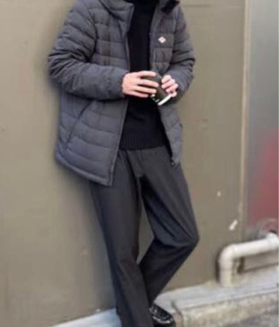 DANTON ダントン　ナイロンストレッチタフタ ミドルダウンフードジャケット