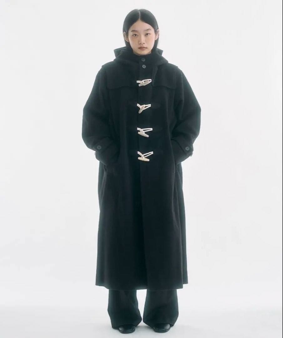 FEKETE ダッフルコート Mサイズ ブラック