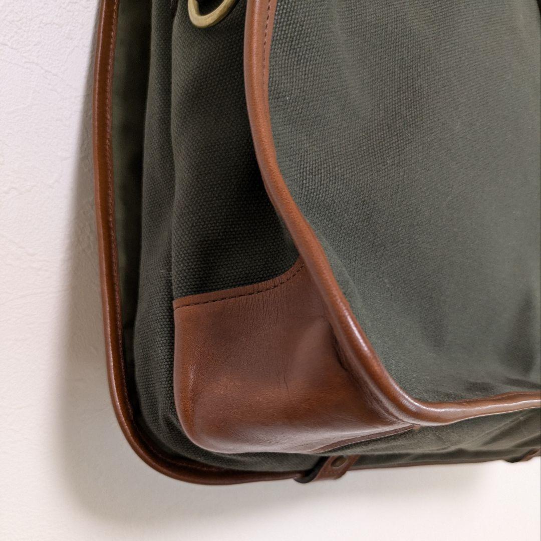 未使用タグ付！シルバーレイククラブ2wayショルダーバッグ帆布キャンバスグリーン