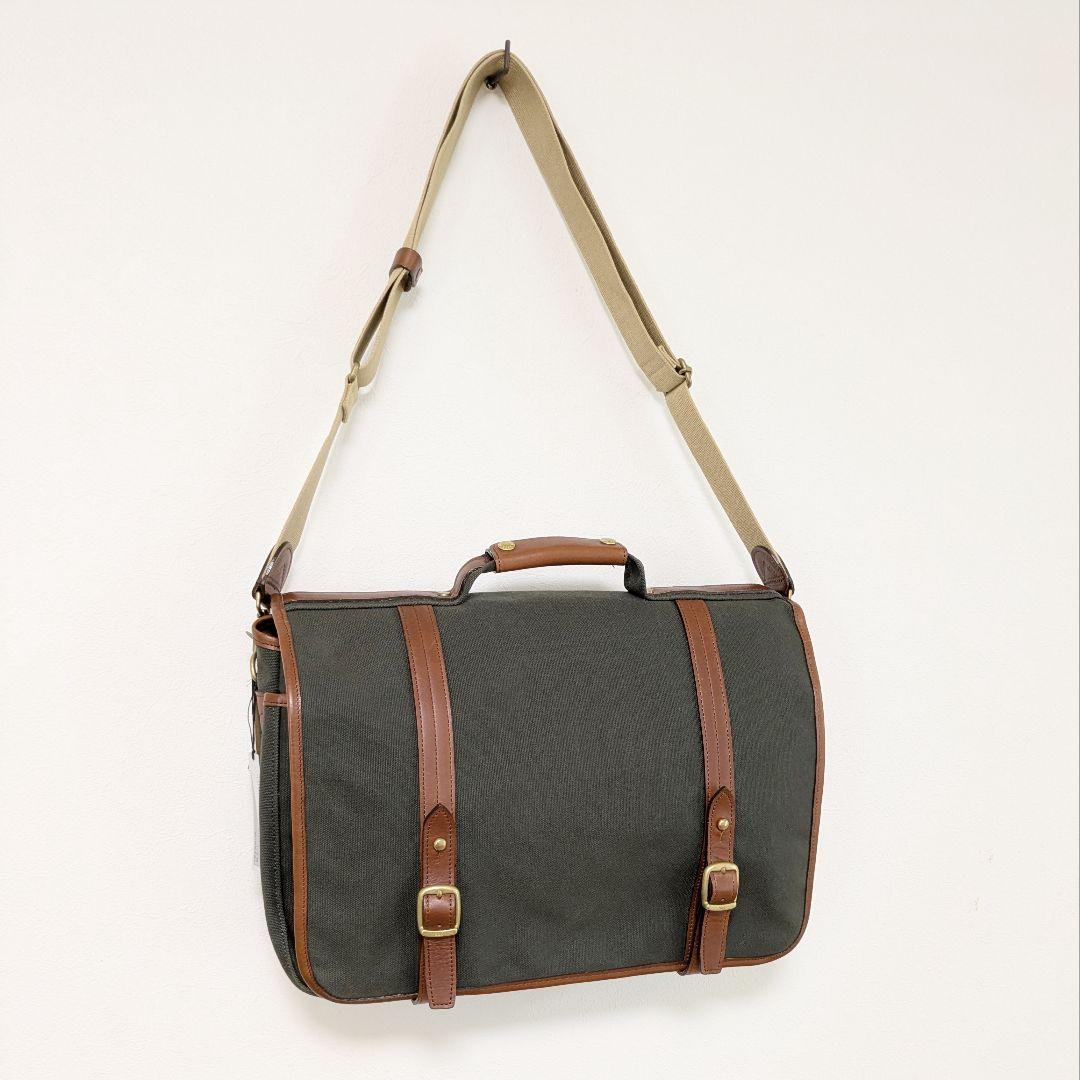 未使用タグ付！シルバーレイククラブ2wayショルダーバッグ帆布キャンバスグリーン