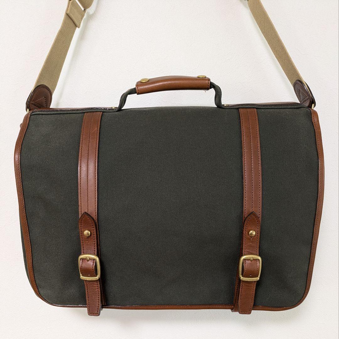 未使用タグ付！シルバーレイククラブ2wayショルダーバッグ帆布キャンバスグリーン