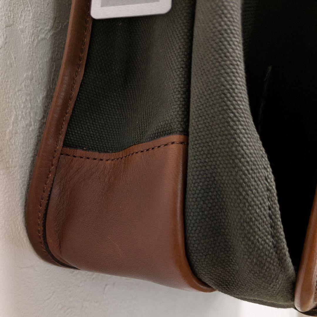 未使用タグ付！シルバーレイククラブ2wayショルダーバッグ帆布キャンバスグリーン