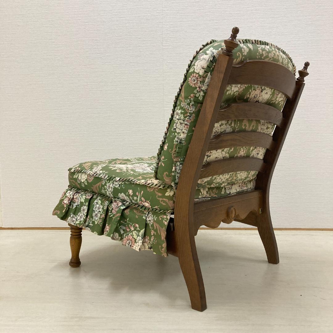 【飛騨産業】キツツキ　穂高　アームレス　チェア　一人掛けソファ