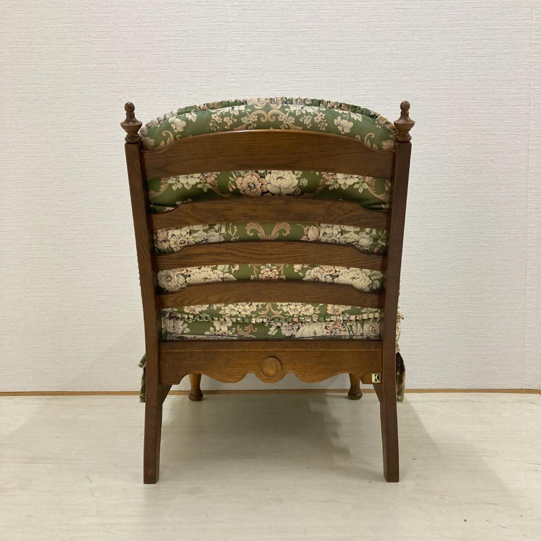 【飛騨産業】キツツキ　穂高　アームレス　チェア　一人掛けソファ