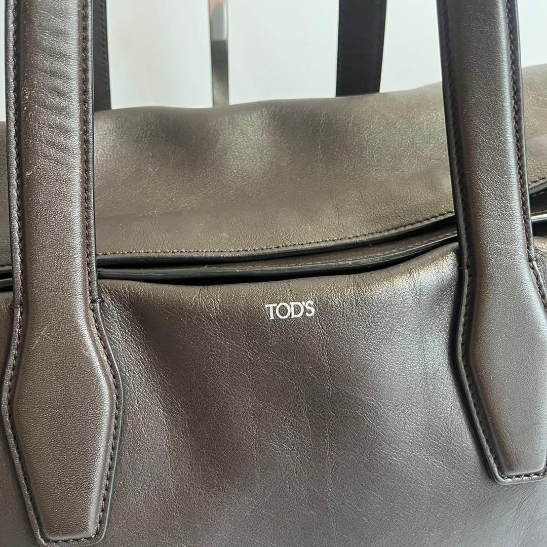✨️極美品✨️ TOD's メンズ　トートバッグ　レザー　ブラウン　ハンド