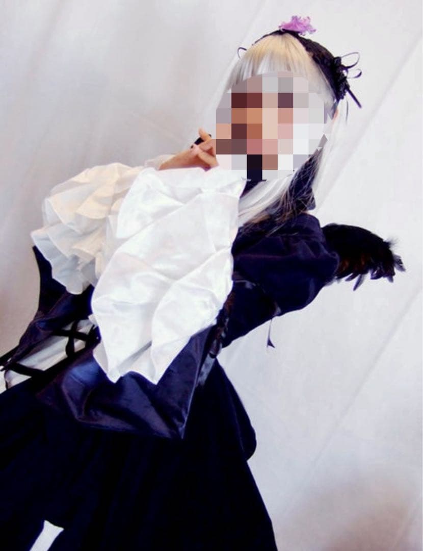 水銀燈 M コスプレ ローゼンメイデン 黒い翼＋ワイヤーパニエ＋ソックス付き