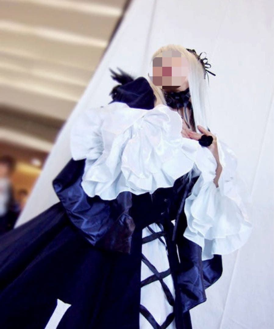 水銀燈 M コスプレ ローゼンメイデン 黒い翼＋ワイヤーパニエ＋ソックス付き