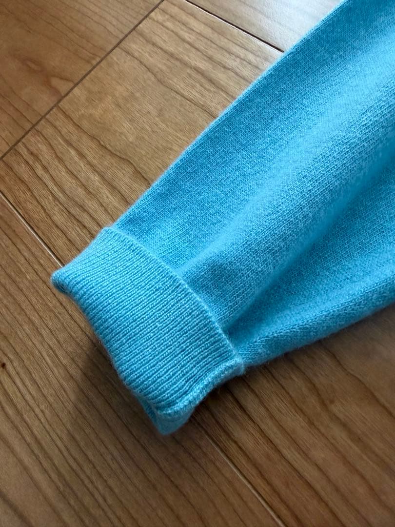 70年代 スコットランド製 バランタイン カシミヤニット ティファニーブルー