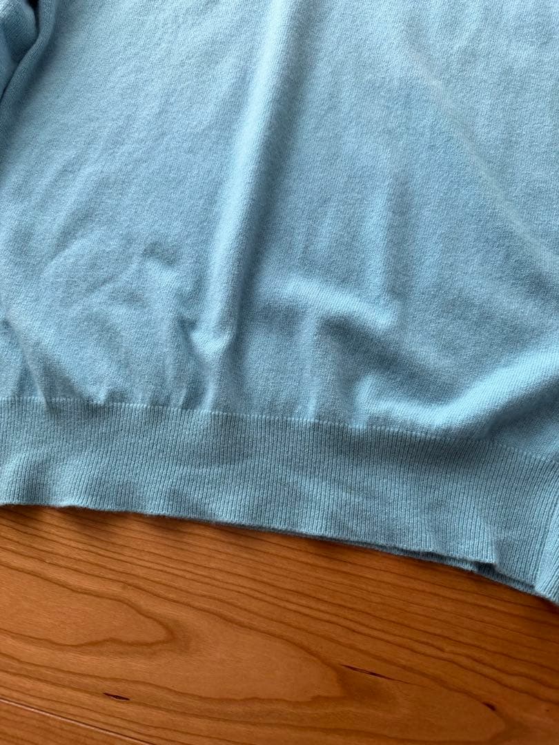 70年代 スコットランド製 バランタイン カシミヤニット ティファニーブルー