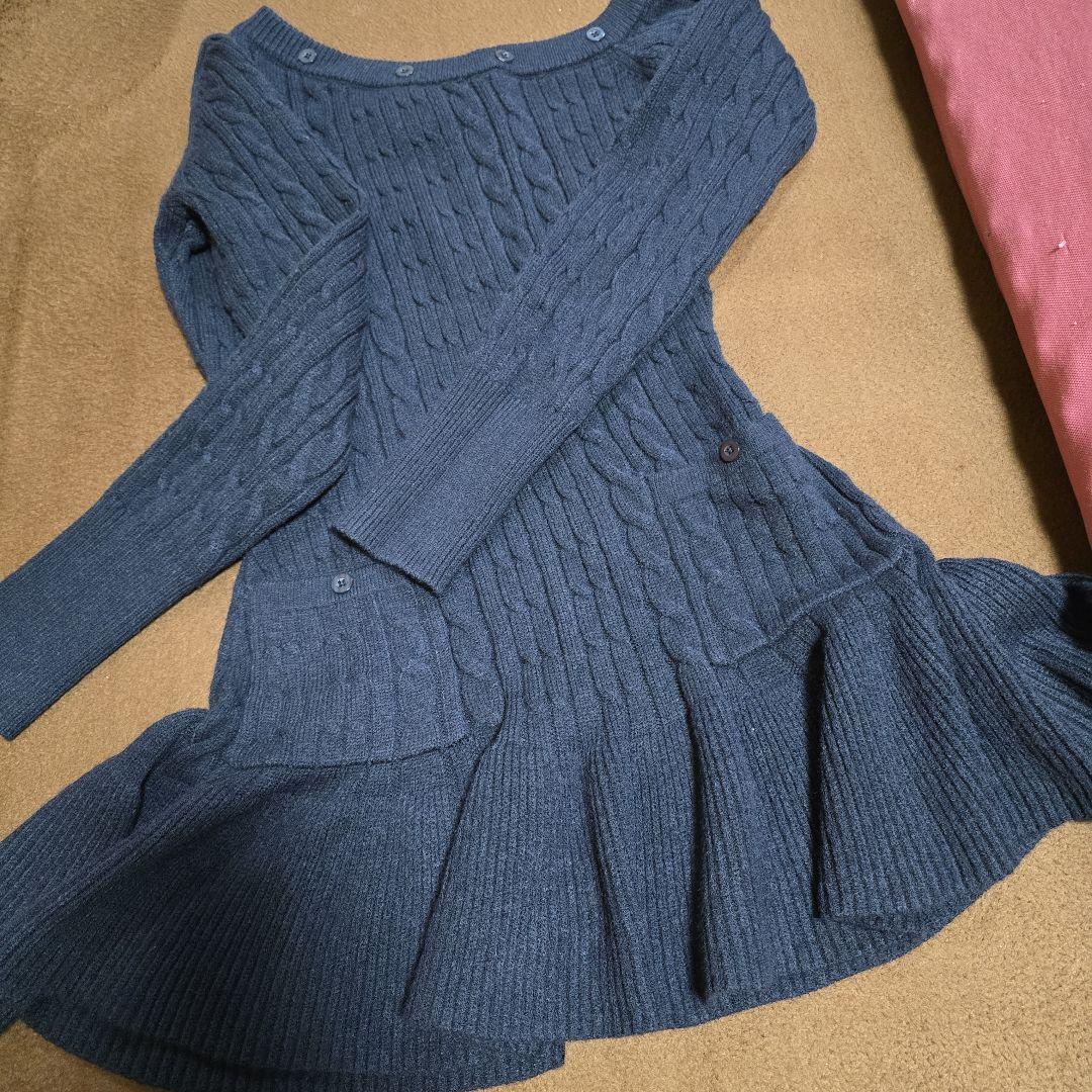 完売 YILON ♡ One shoulder cable knit op