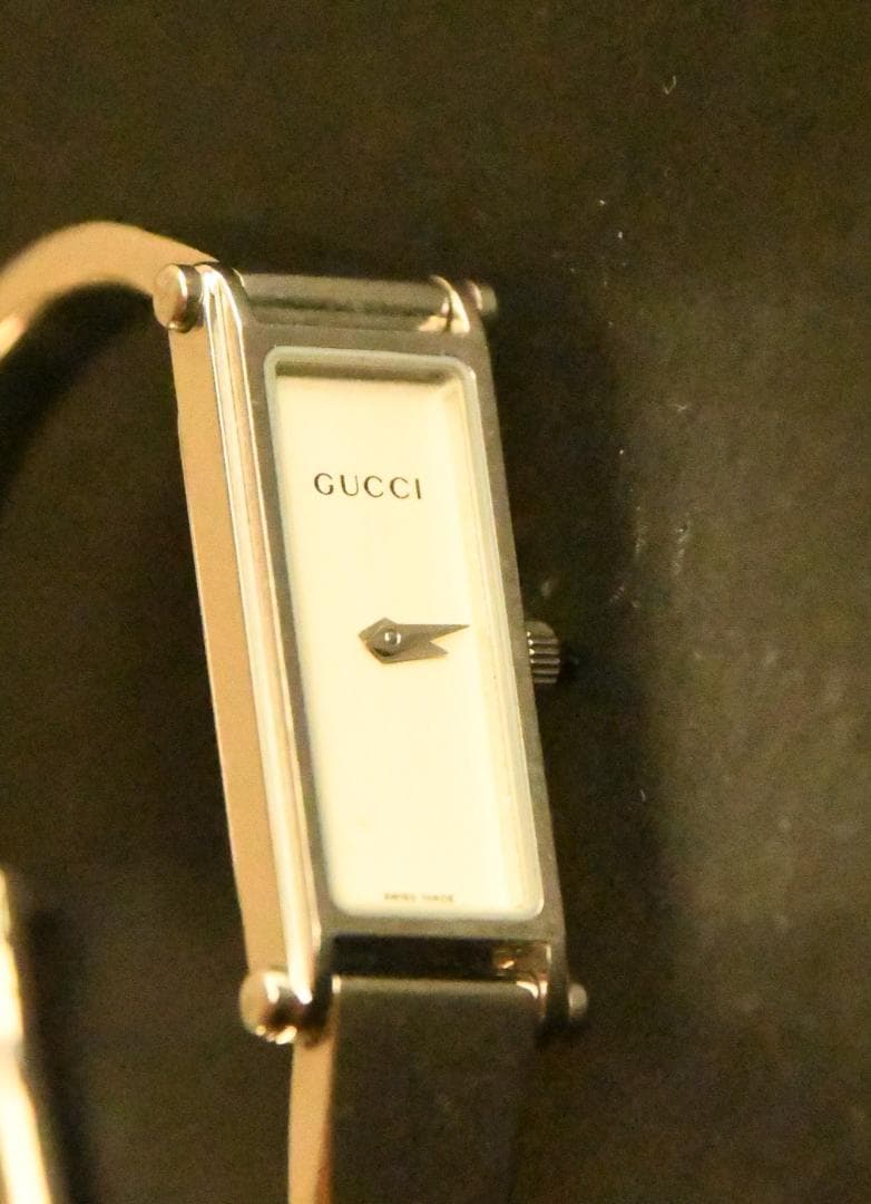 GUCCI 1500 L ステンレススチール 作動確認・電池交換済