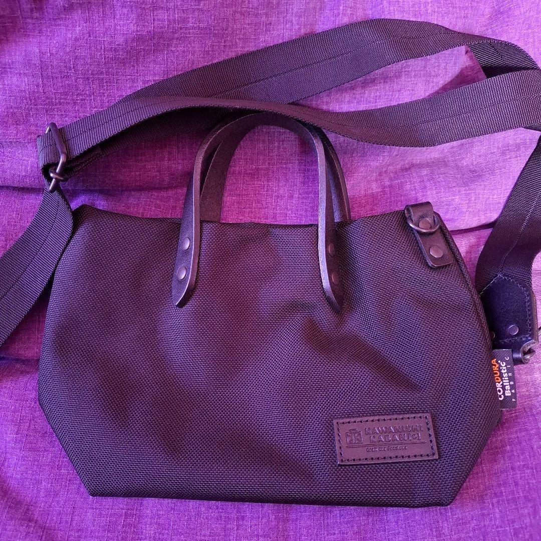 カワニシカバン　ミニモン　　コーデュラナイロン　美品　38ミリ　ショルダー付き