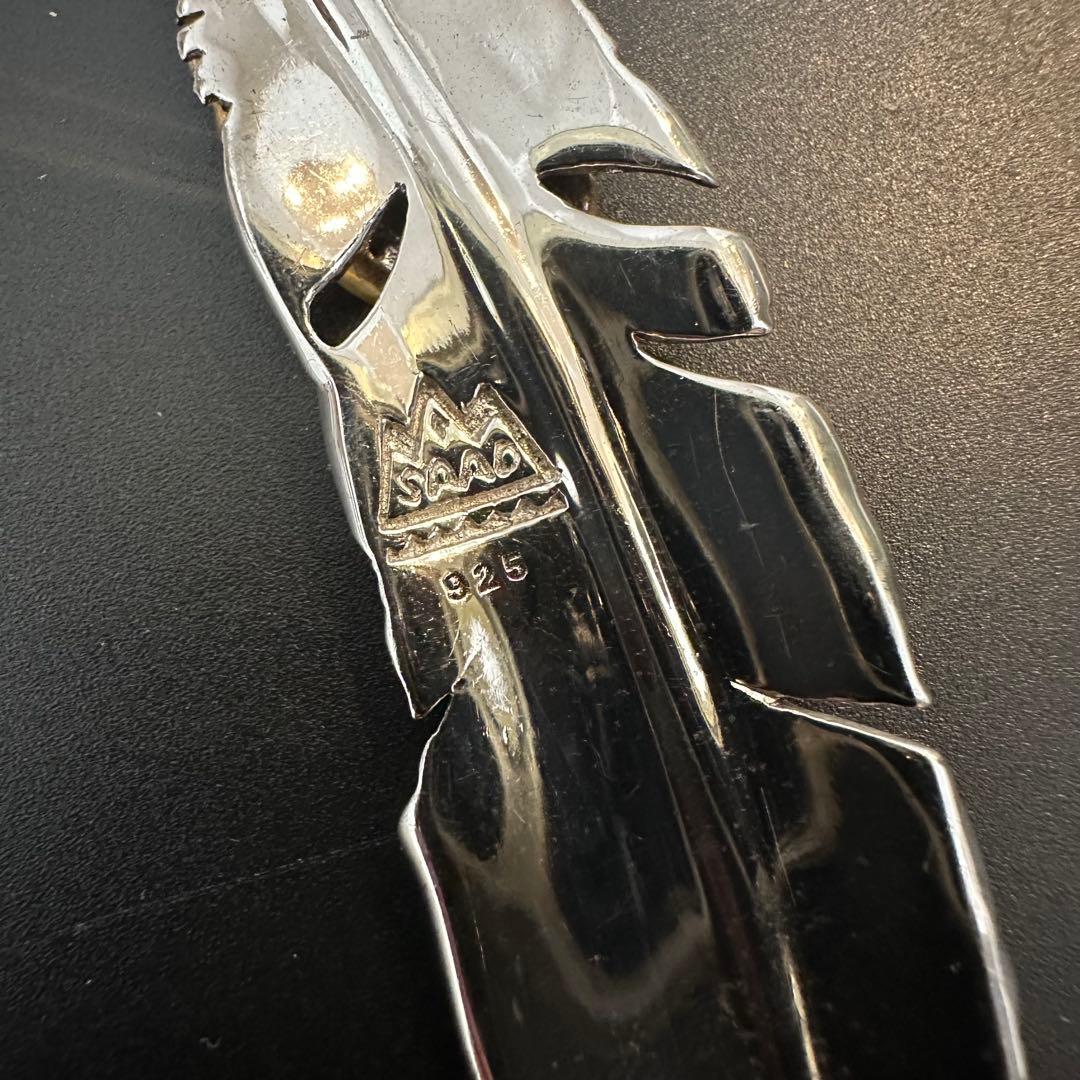 SAAD フェザー ブロンズハート 甲丸チェーン セット ネックレス