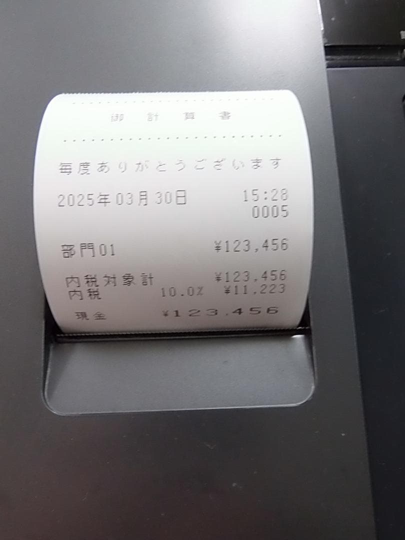 簡単レジカシオ横型領収証SE-S20NL-200 レジスター8部門2503303