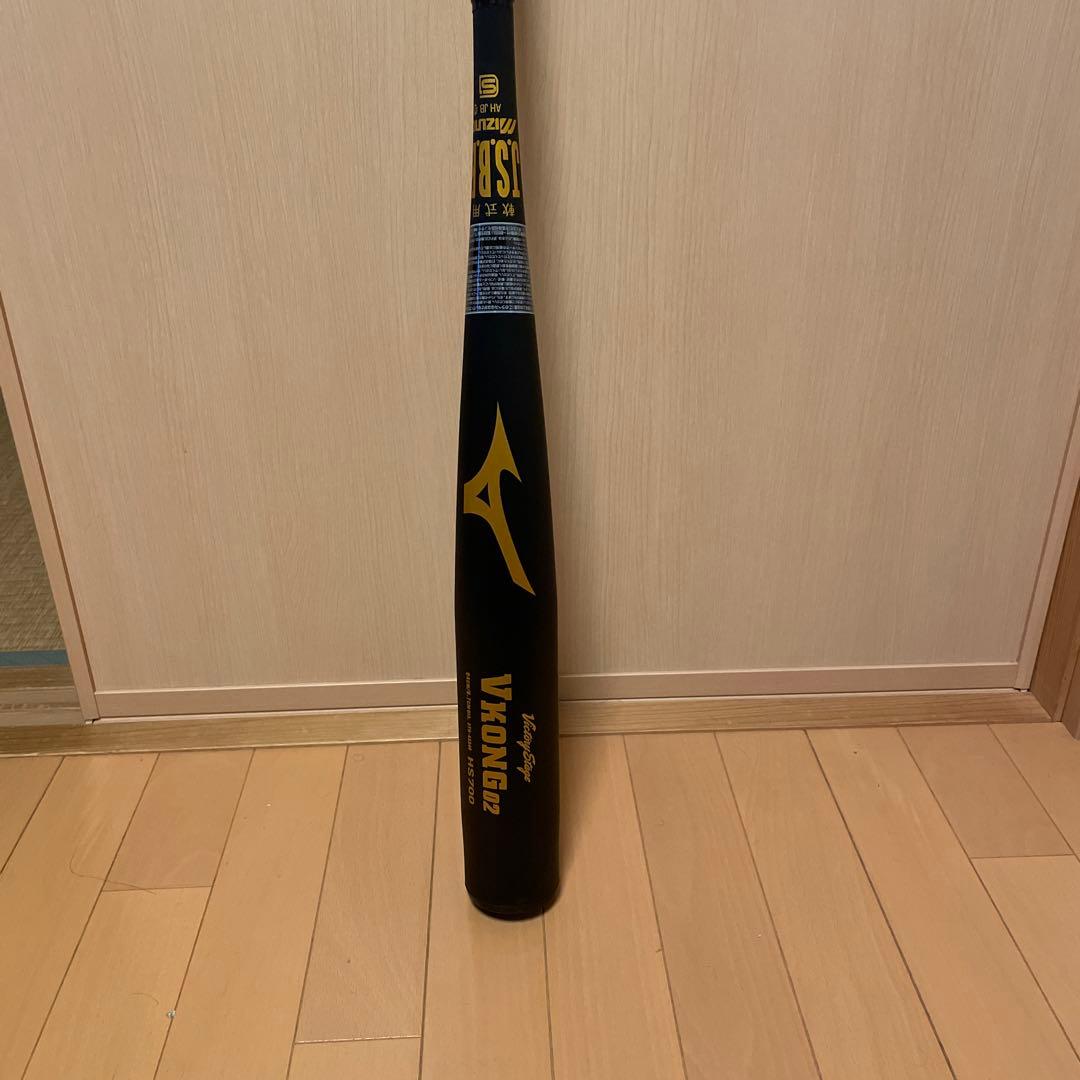 ミズノ　Vコング02 軟式バット　ブラック 84㎝　750g