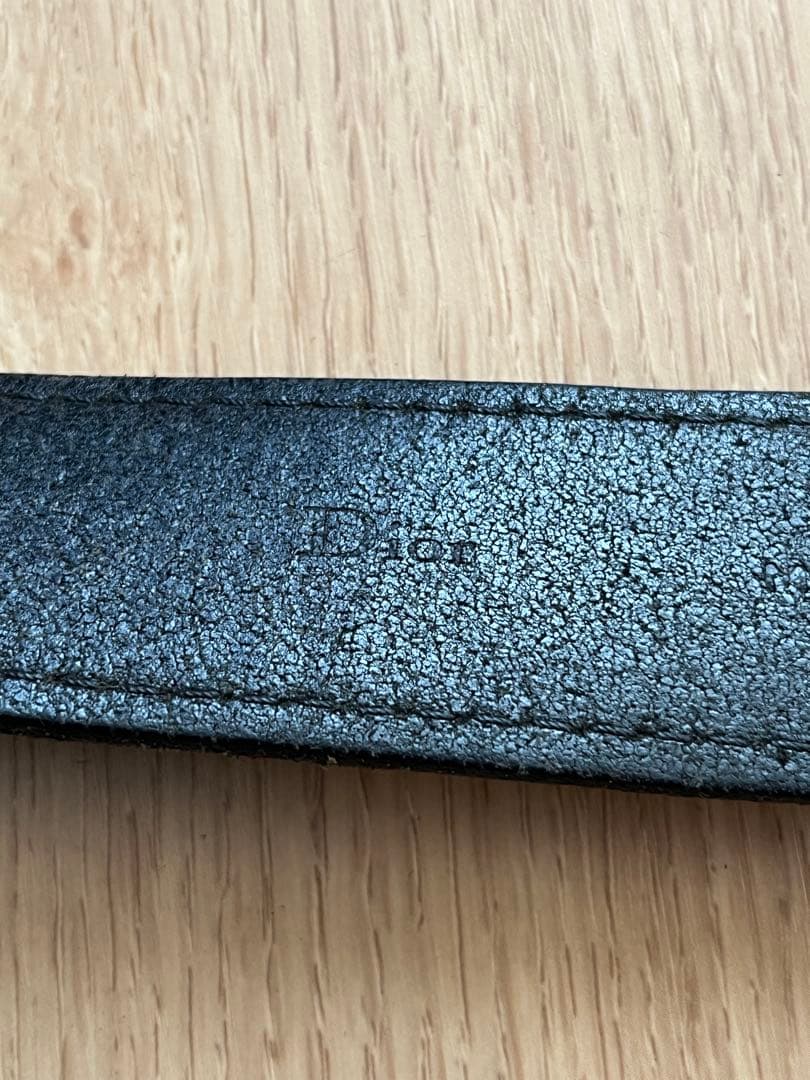 Dior Homme 85 ブラックレザーベルト