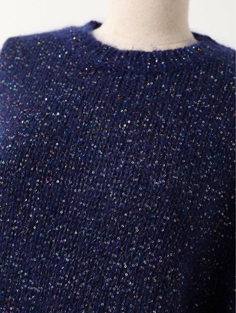 MOHAIR SPANGLE KNIT モヘアスパンコールニット