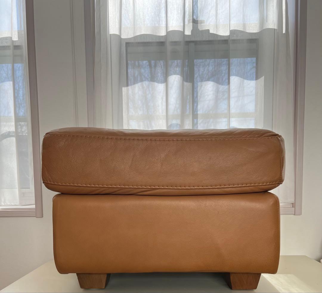 unico ウニコ TERRA(テラ) レザーオットマン 本革 キャメル