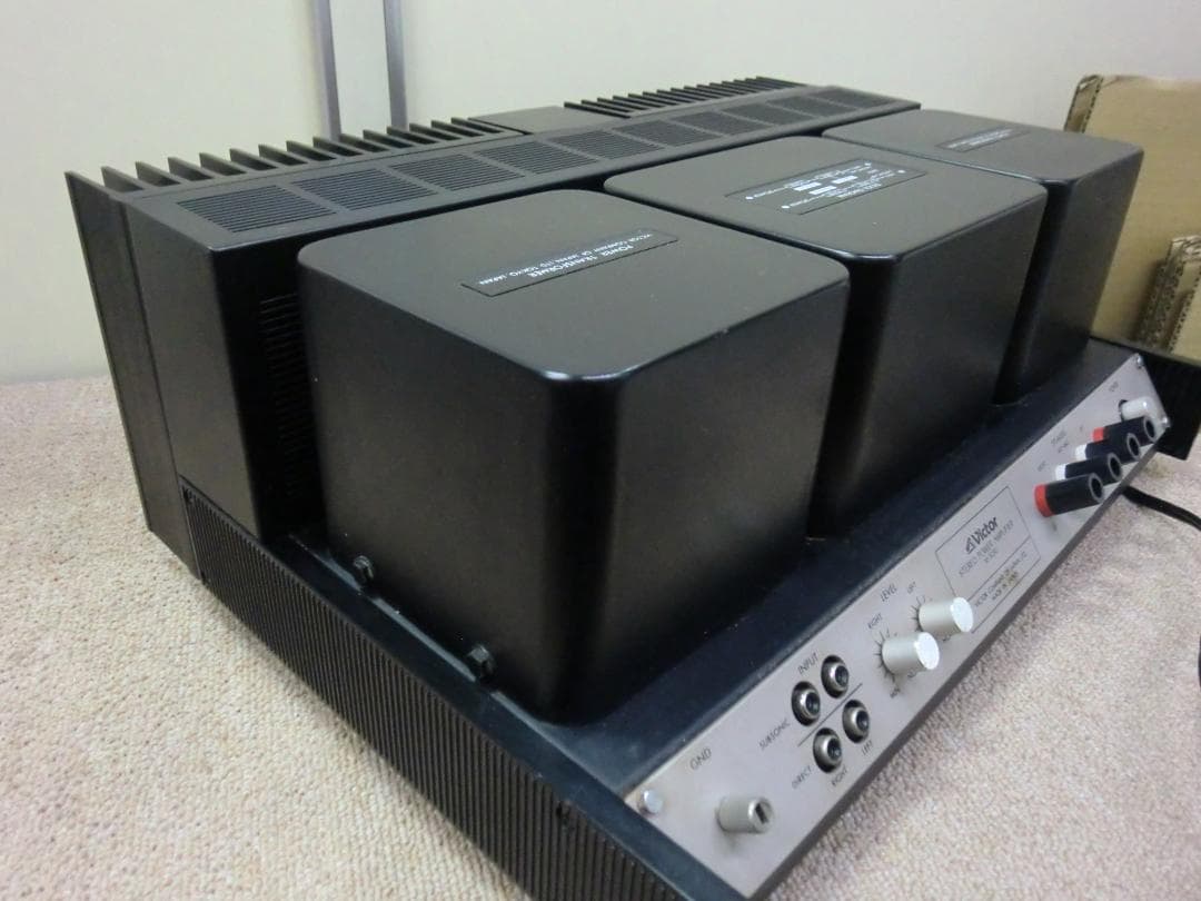 【中古現状品】ビクター ステレオパワーアンプ M-3030 トランジスタ