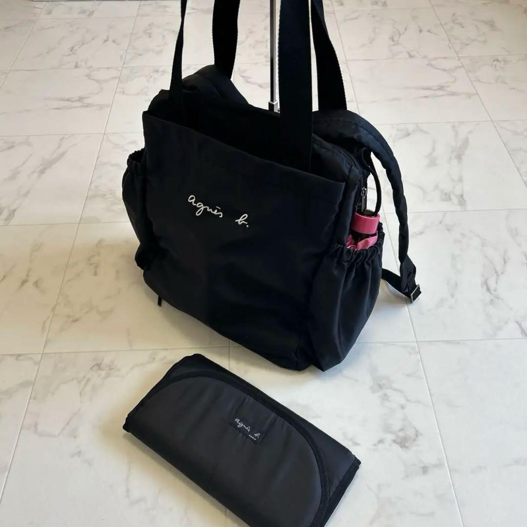 美品☆アニエスベー 大容量 マザーズバッグ 2way